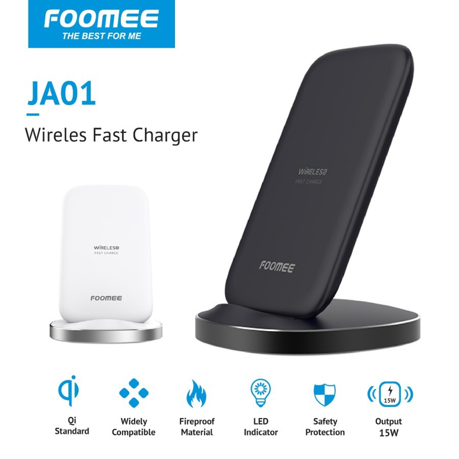Jual Wireless Charger Foomee Ja01 - 15Watt | Shopee Indonesia