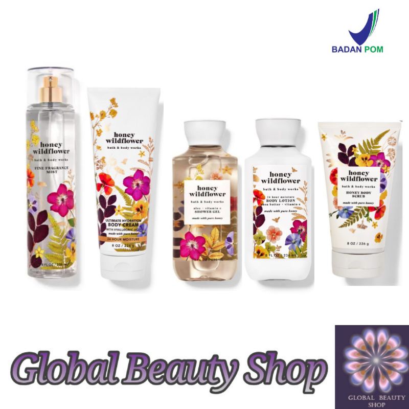 Jual Honey Wildflower Bath and Body Works ( Mist Lotion Gel