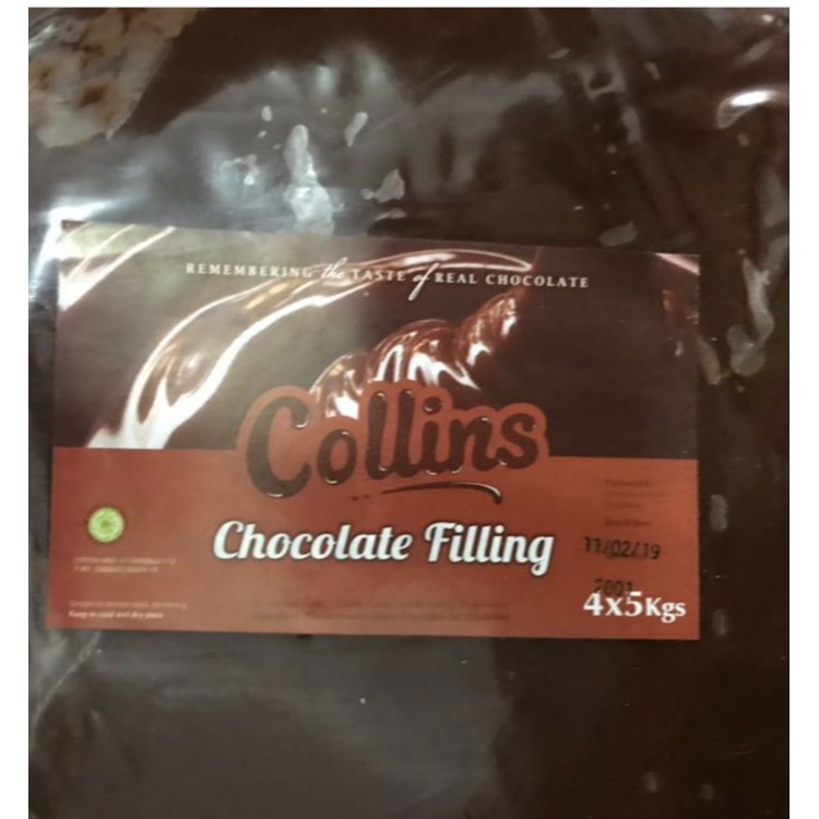 Jual Collins Chocolate Filling Coklat Filling Isian Roti Repack 1Kg | Shopee Indonesia