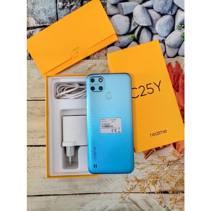 Jual REALME C25Y RAM 4 / 64GB SECOND PREMIUM FULLSET Shopee Indonesia