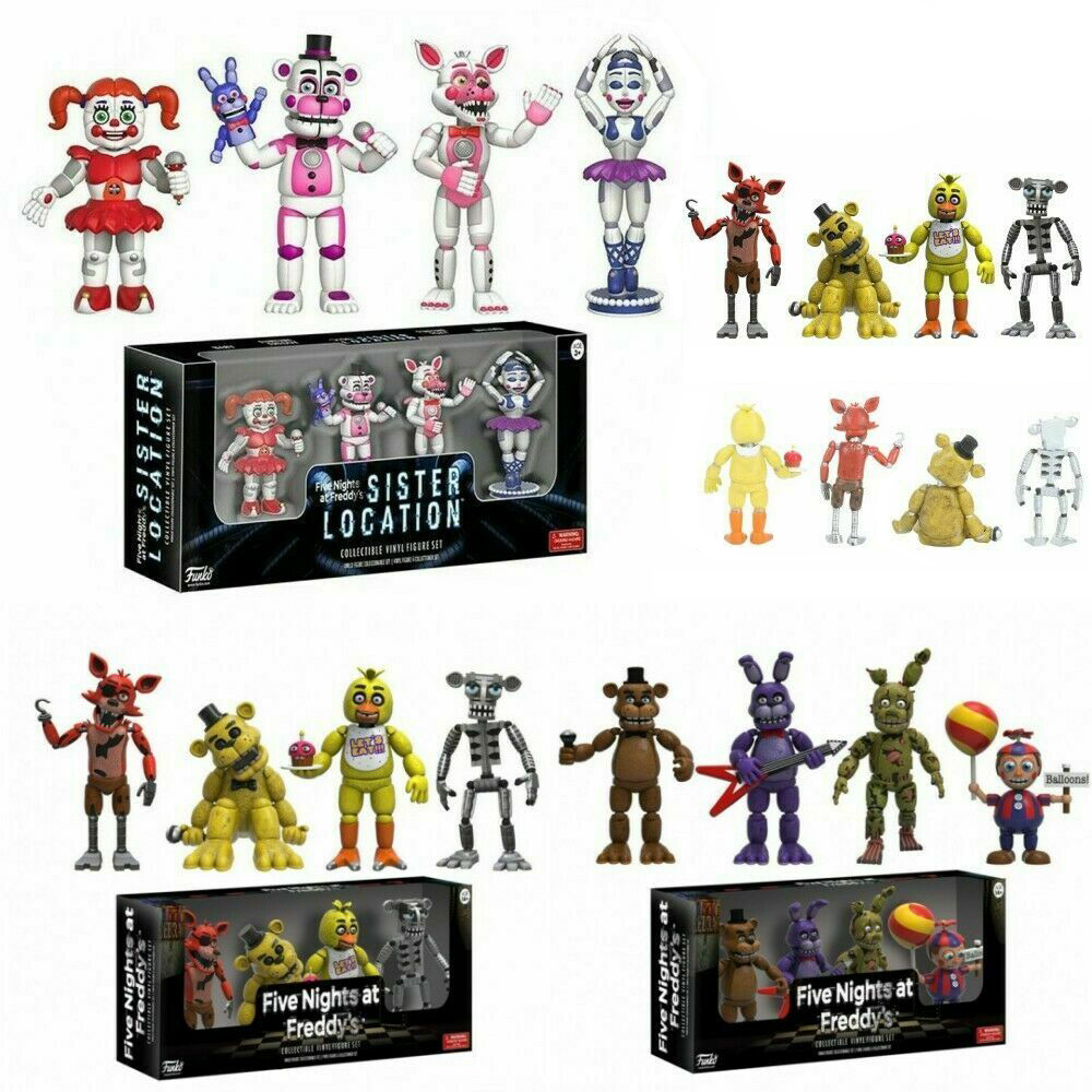 Jual Funko 4Pcs / Set Five Night At Freddy's Fnaf Action Figures Toys Foxy Freddy Fnaf Sister Location Pvc Model Toys Indonesia|Shopee Indonesia