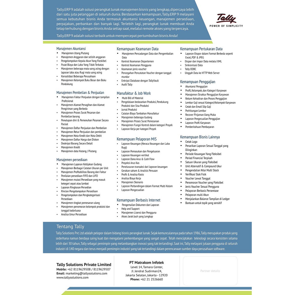 Jual Tally.ERP 9 Gold (Multi User), Accounting Software Indonesia|Shopee  Indonesia