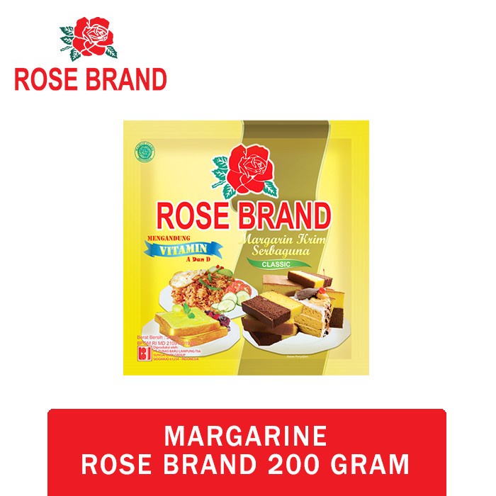Jual MARGARINE ROSE BRAND 200 GR MENTEGA SERBA GUNA ROSEBRAND CLASSIC