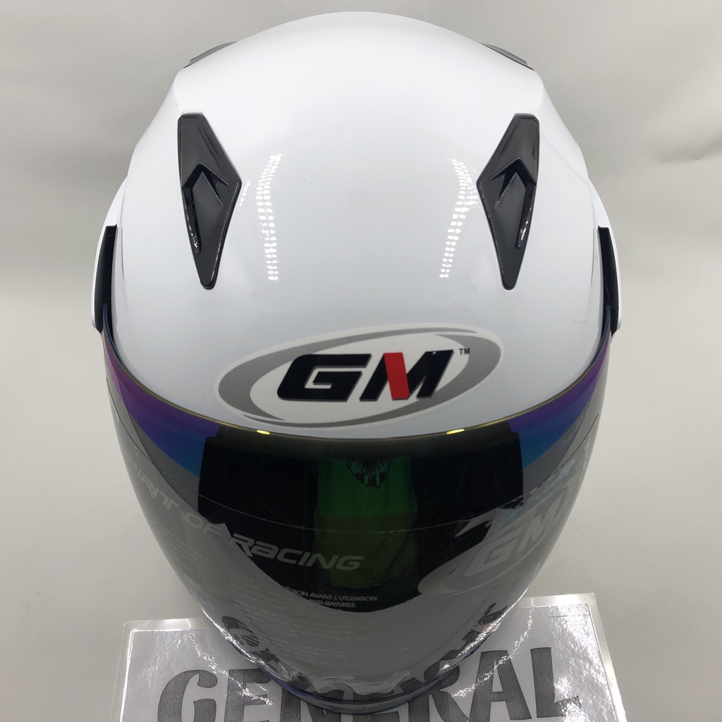 Jual GOYANG HARGA Helm GM Fighter Solid White Putih Half Face