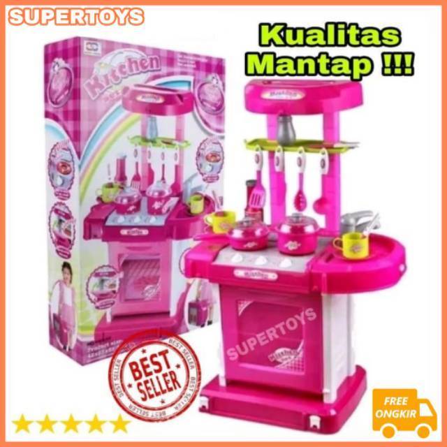 Jual Mainan Kitchen Set Koper Pink Besar Mainan Masak Masakan Mainan Dapur Dapuran Mainan Anak Perempuan | Shopee Indonesia