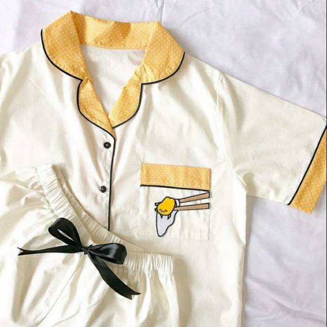 Gudetama Pajama Short Pants Shopee Indonesia