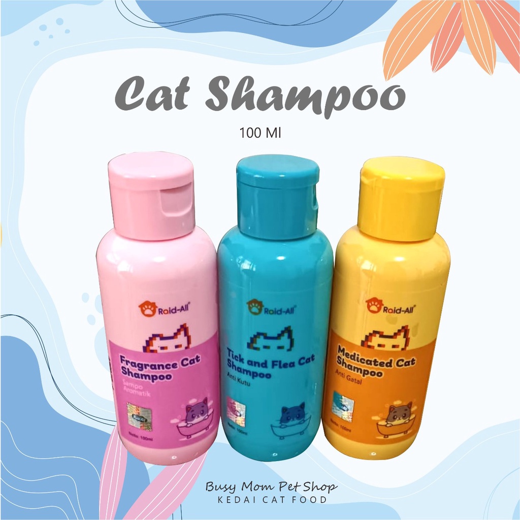 Jual 100 ml Fresh Pack Shampoo Fragrance Tick Flea Medicated Raid All