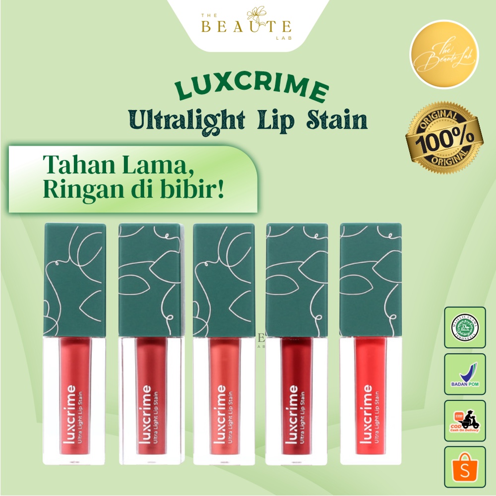 Jual Lip Cream Lip Stain Luxcrime Ultralight Lipstik Tahan Lama