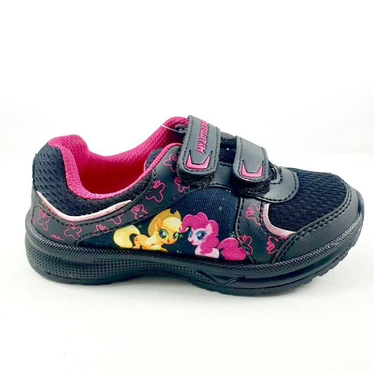 Sepatu Little Pony Pony Club Sepatu Sekolah Anak Perempuan Hitam
