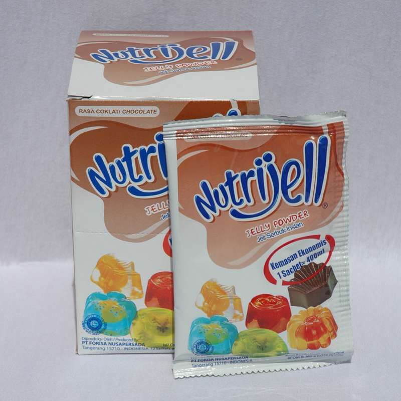 Jual Nutrijel Coklat Jelly Powder 1 Box Isi 12 Sachet @ 20 Gram | Shopee Indonesia