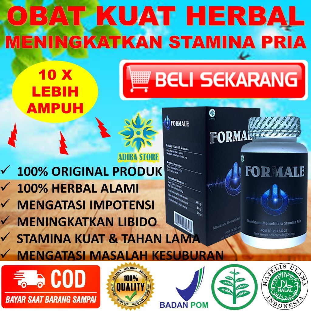 formatie 2023 Jual Obat Kuat Herbal Pria Dewasa Formale Tanpa Efek Samping Asli Bpom Alami Tangerang Indonesia|Shopee Indonesia