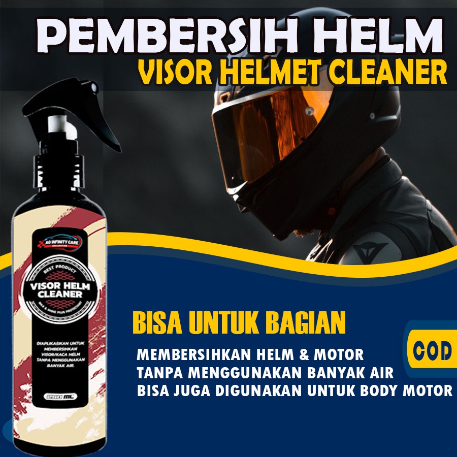 Jual Cairan Pembersih Helm Visor Helmet Cleaner, Efek Daun Talas dengan