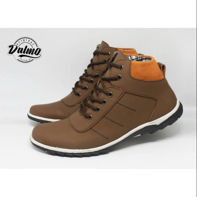 Jual Sepatu Dalmo Pria Original Foowear Ventura Terlaris Warna Coklat Keren Murah Sneakers Kasual Formal | Shopee Indonesia