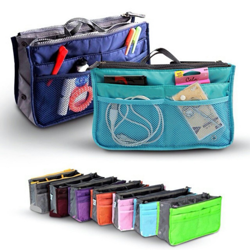 Jual Korean Dual Bag In Bag Organizer / Tas Jinjing / Dual Bag In Bag