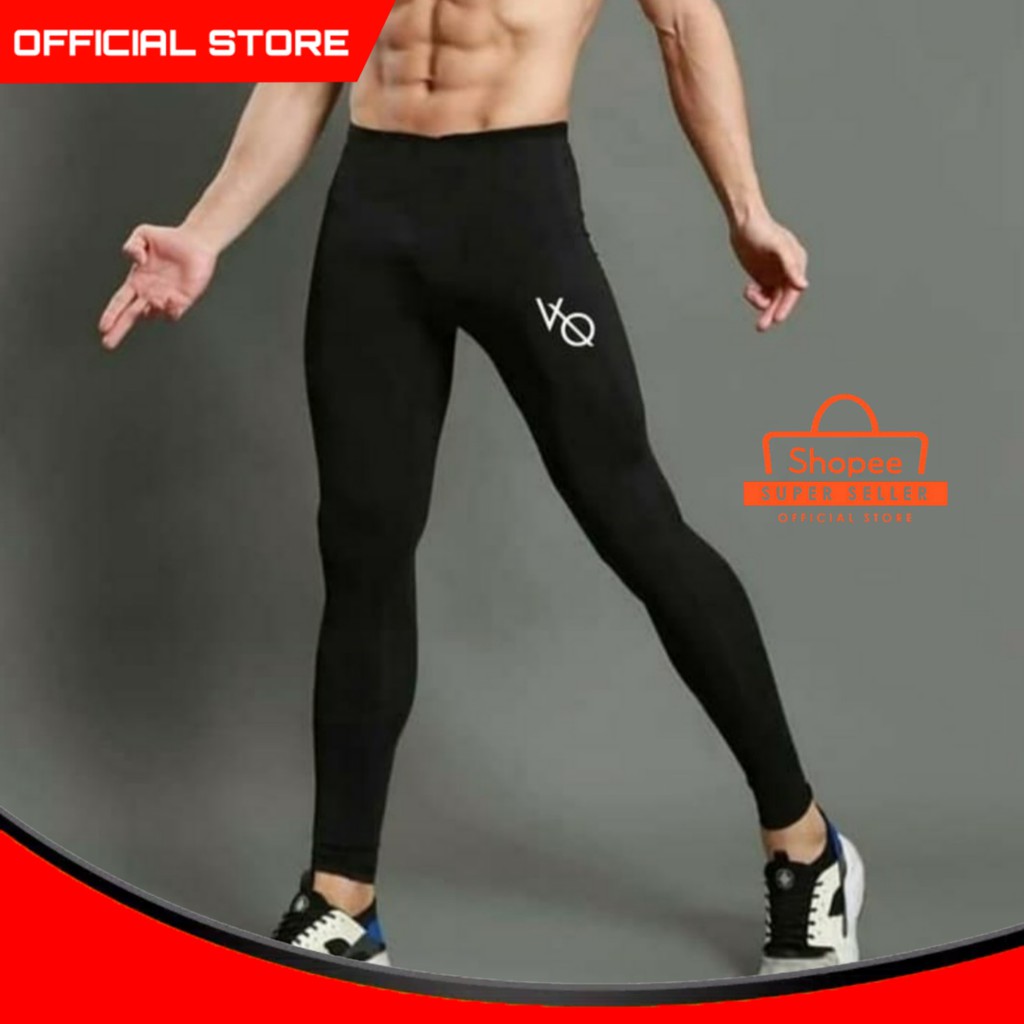 CELANA LEGGING LEGING MANSET BASELAYER VANQUISH VQ TRAINING GYM PRIA Shopee Indonesia