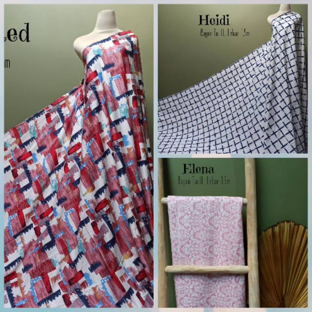 KAIN RAYON IMPORT / RAYON TWILL (harga 0,5m) Shopee Indonesia