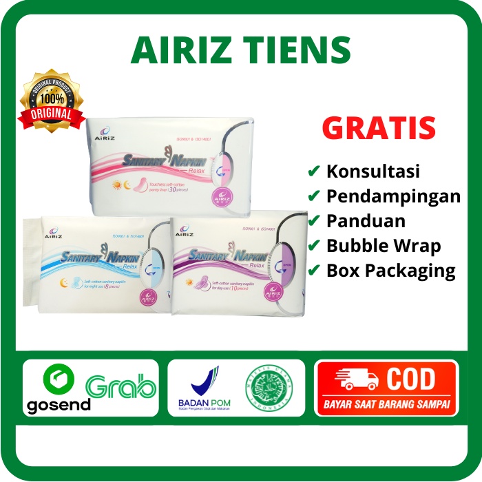 Jual PEMBALUT SOFTEX HERBAL AIRIZ TIENS SANITARY NAPKIN DAY USE, NIGHT