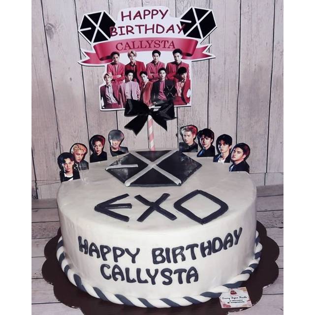 Kue ulang tahun exo cake ultah boyband korea exol Shopee Indonesia