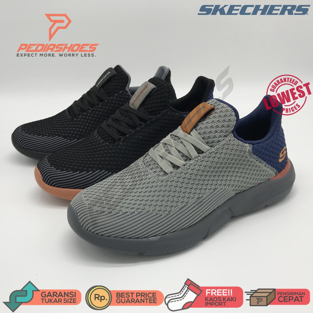 Jual Sepatu Skechers / Sketcher / Skecher Pria / Skecer Relaxed Fit Ingram- Taison | Shopee Indonesia