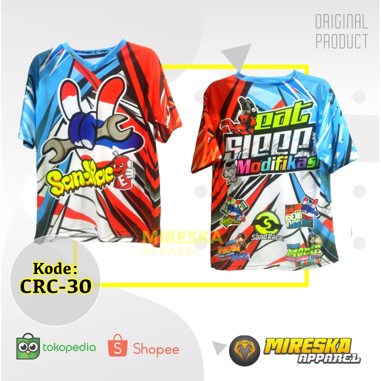 Jual Kaos Jersey Full Printing Keren, Unik, Balap Racing | Crc-30 | Original Mireska Apparel | Shopee Indonesia