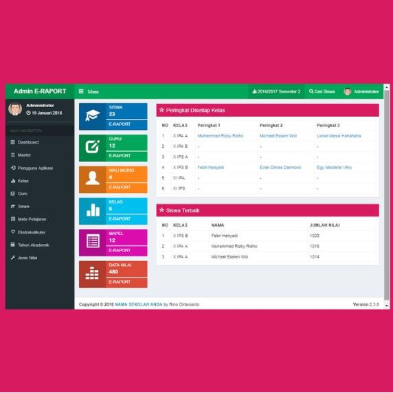 Aplikasi Nilai Raport Online aplikasi raport online sd
