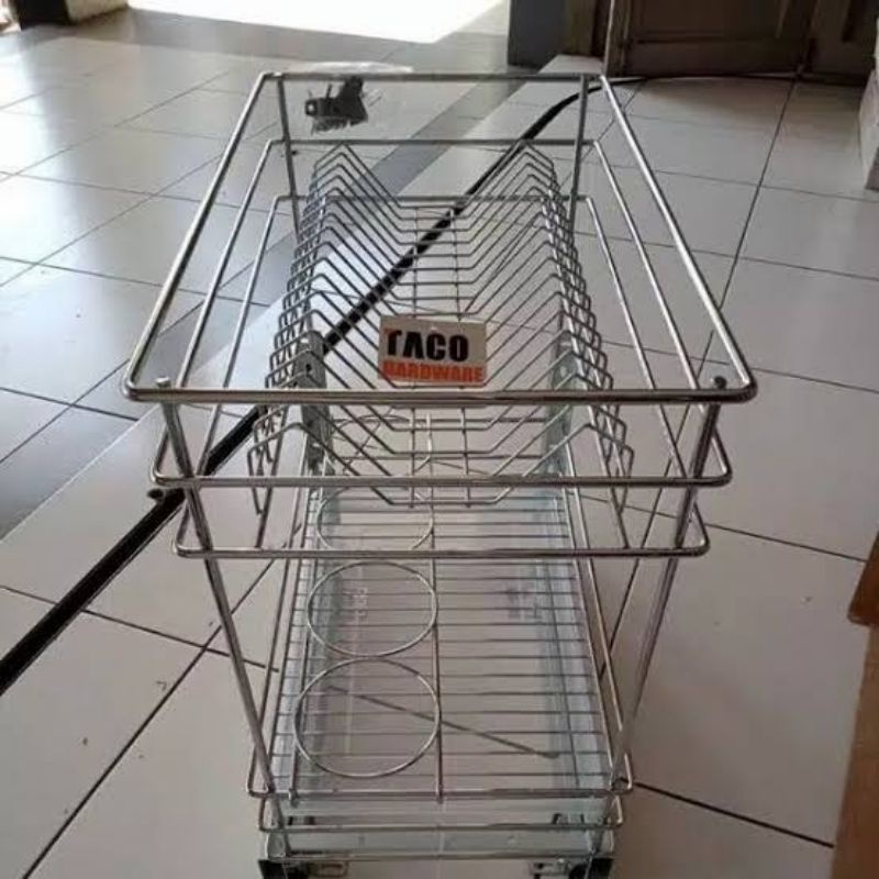 Jual Rak piring rak botol Taco hw006ss HW006ss stainless Steel dan HW
