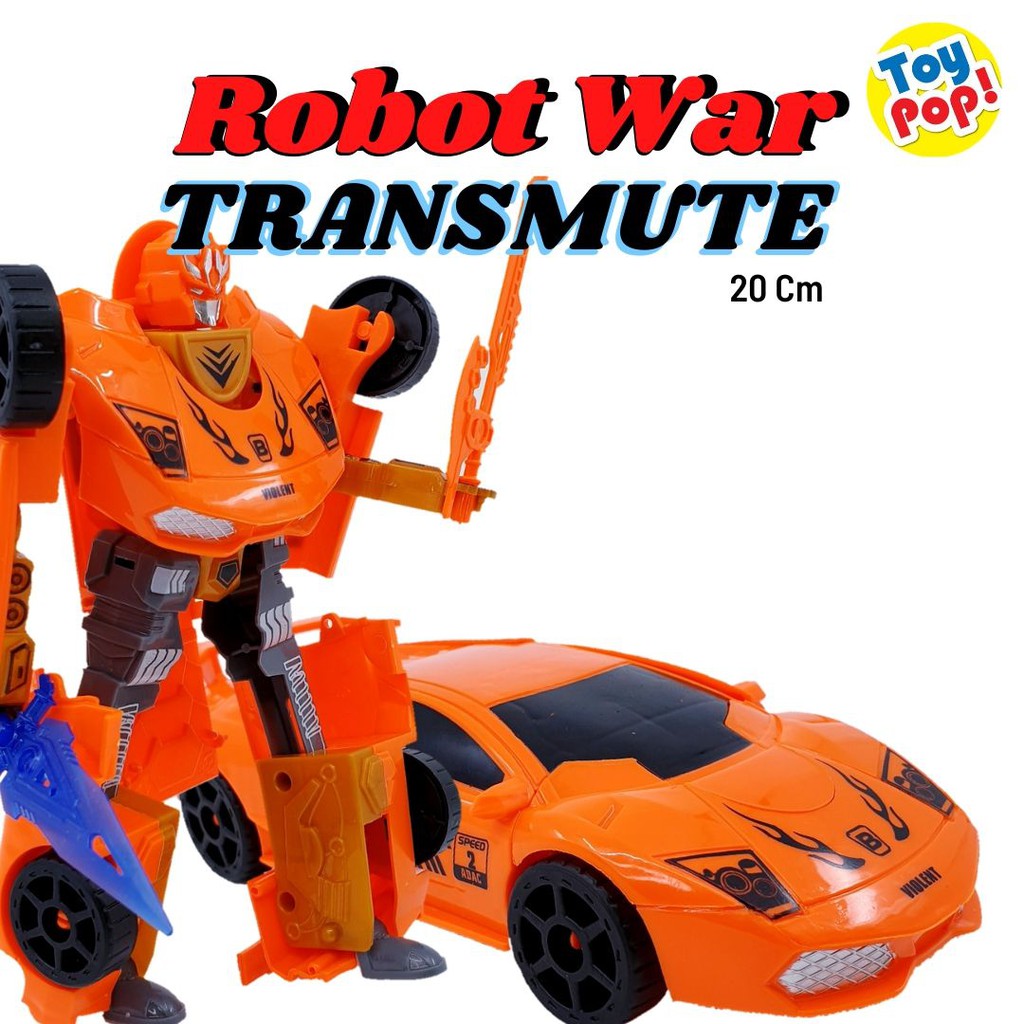 Jual Mainan Anak Laki-Laki Robot War Transformation Bisa Berubah Jadi Mobil Balap | Shopee Indonesia