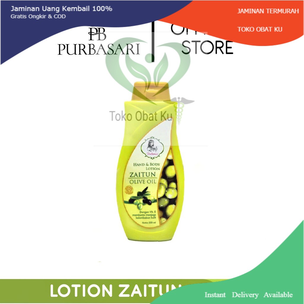 Jual Purbasari Hand And Body Lotion Zaitun 220 ml Shopee Indonesia