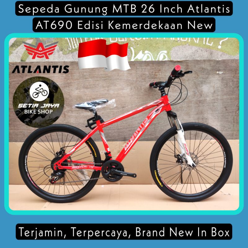 Jual Sepeda Gunung Mtb 26 Inch Atlantis At 690 Edisi Kemerdekaan New | Shopee Indonesia