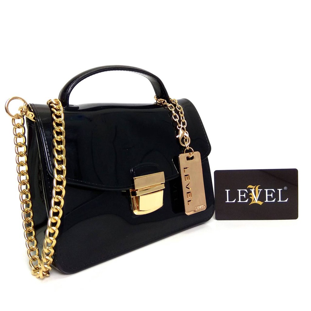 tas jelly glossy LEVEL metro tas selempang tas fashion import murah 1kg 2pcs Shopee Indonesia