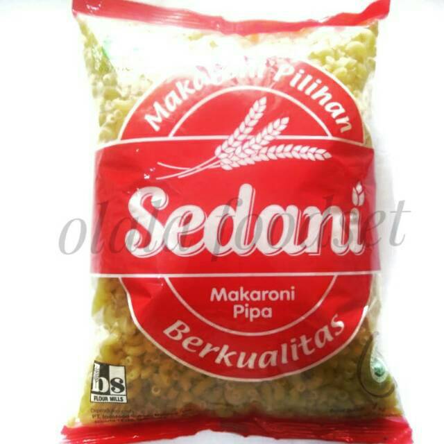 Macaroni/Makaroni Bantet/Pasta Pipa Fusilli Fusili Sedani 1 kg Murah
