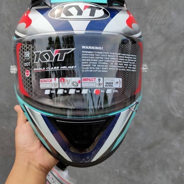 Jual Terbaru Helm Kyt R10 Aqua Helm Touring Kyt Helm Fullface Kyt R 10 Aqua Helm Drag Balap Kyt R10 Aqua | Shopee Indonesia