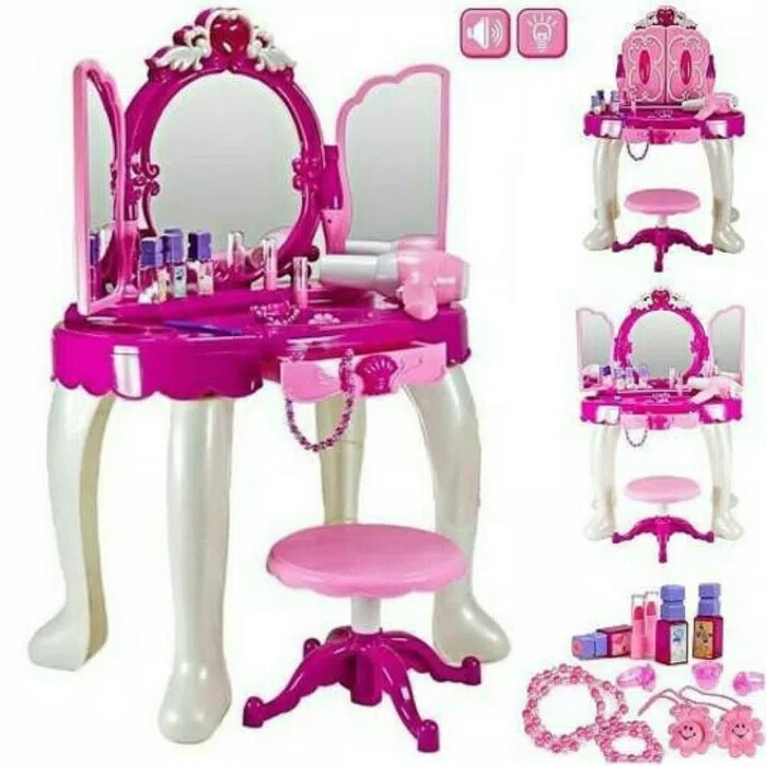 Jual Mainan Anak Meja Rias Glamor Mirror Remote / Glamour Mirror | Shopee Indonesia