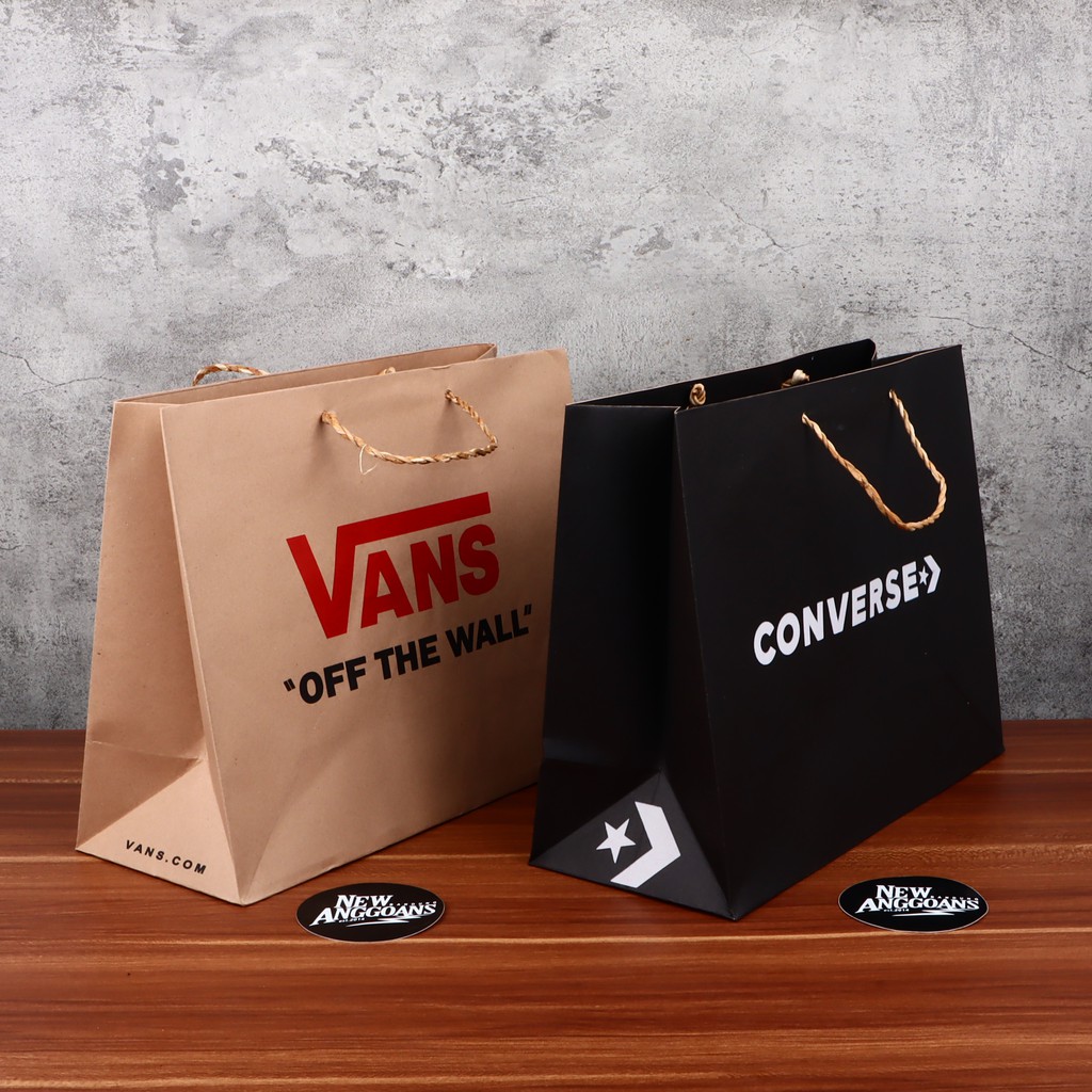 Jual Paperbag Vans Converse Paper Bag Vans Converse Kantong Tas Totebag
