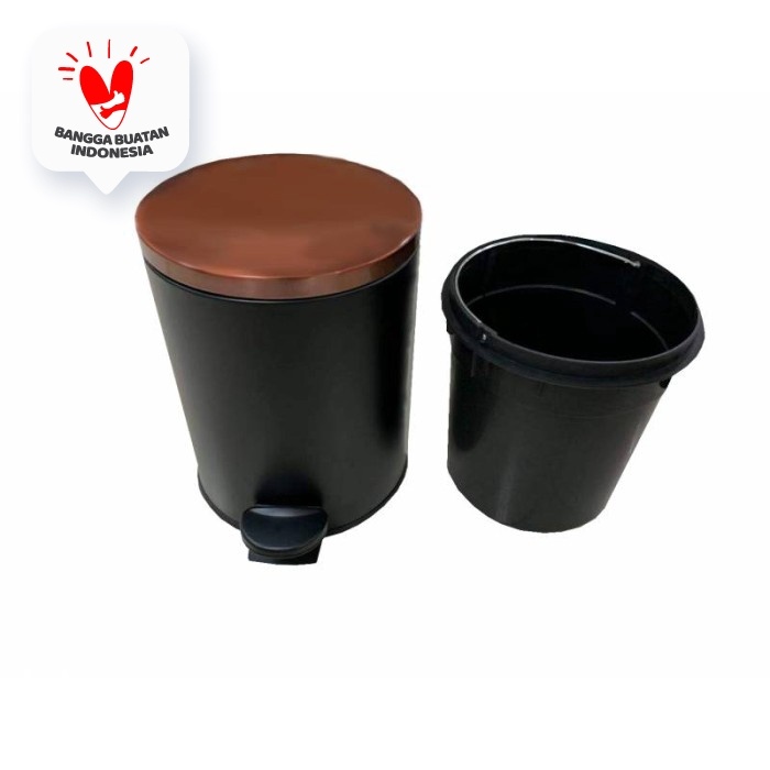 Jual Jysk Tempat Sampah Pedal Bin Pc Black Round 5L Shopee Indonesia