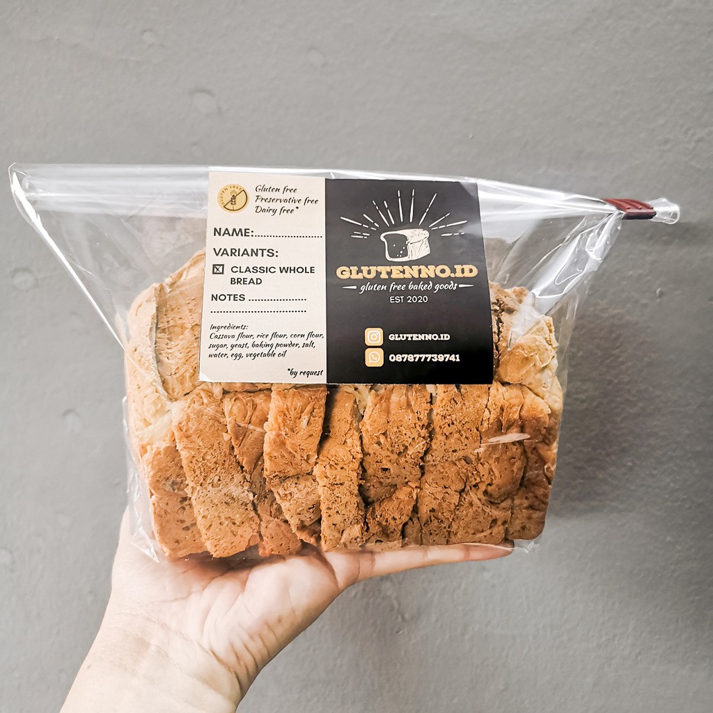 Roti Gluten Free Classic Whole Bread Tanpa Gluten Shopee Indonesia