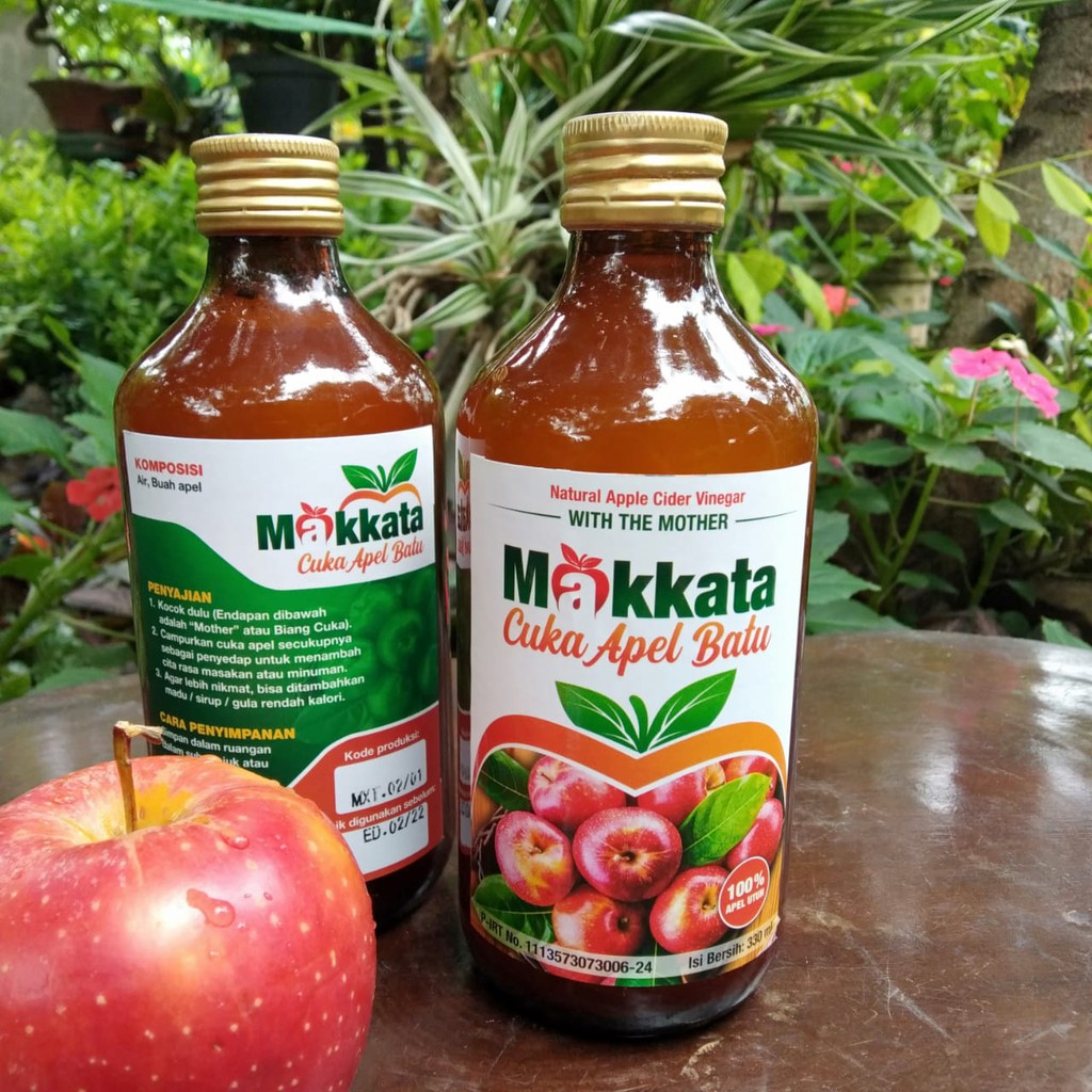 CUKA APEL Batu Malang MAKKATA Organic Apple Cider Vinegar