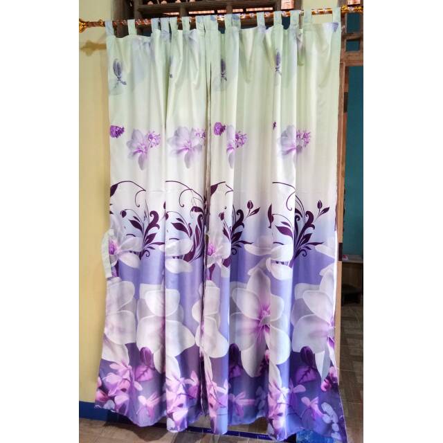 Gorden pintu tirai jendela cantik minimalis sprei homemade