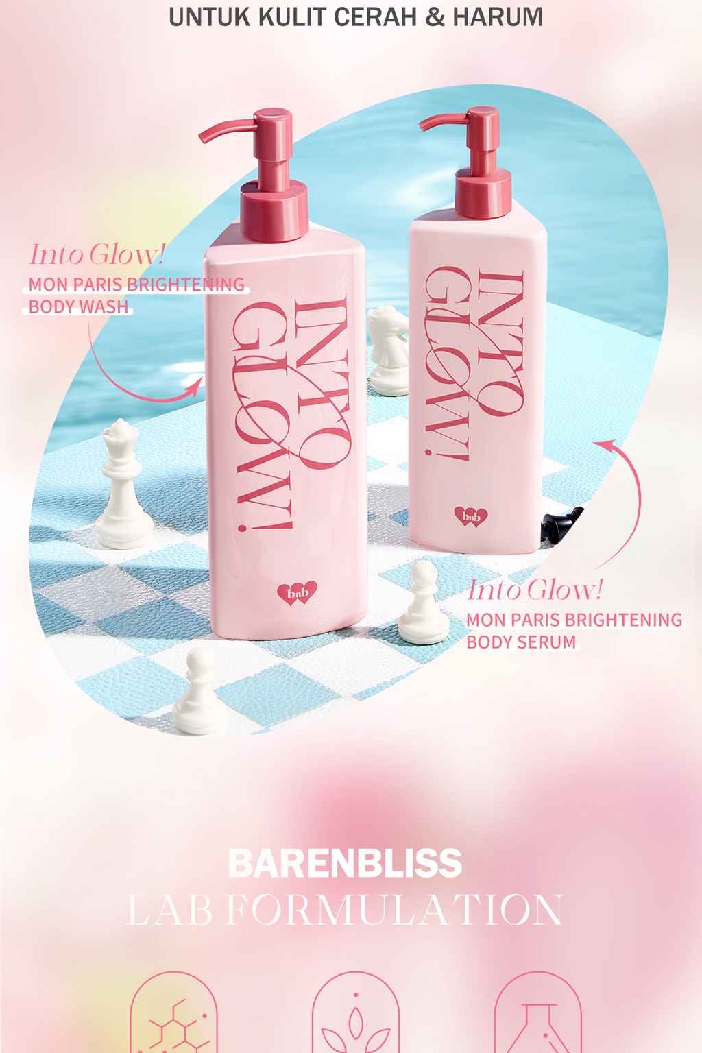 Jual BNB barenbliss Into Glow! Mon Paris Brightening Body Serum