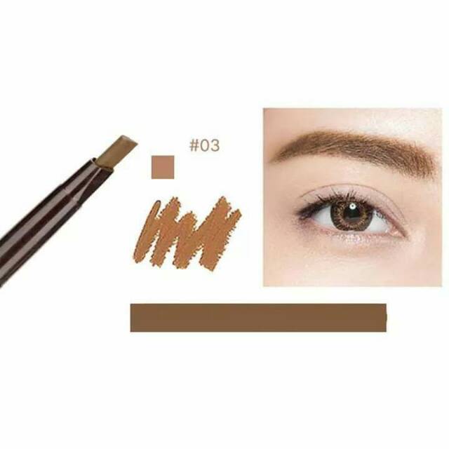 Jual Pensil Alis Eyebrow Putar Otomatis Warna Coklat Muda | Shopee Indonesia