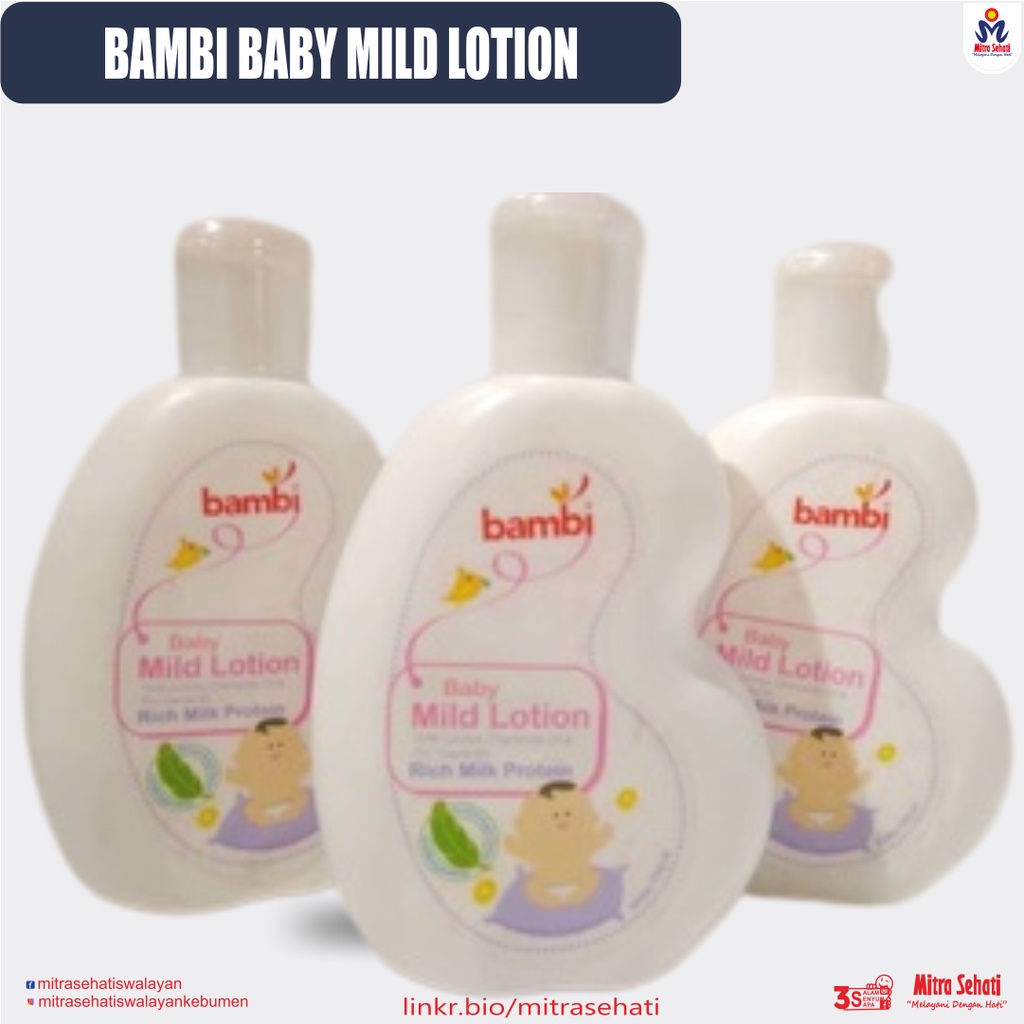 Jual BAMBI BABY MILD LOTION 100mL [MITRA SEHATI SWALAYAN] / MILD LOTION
