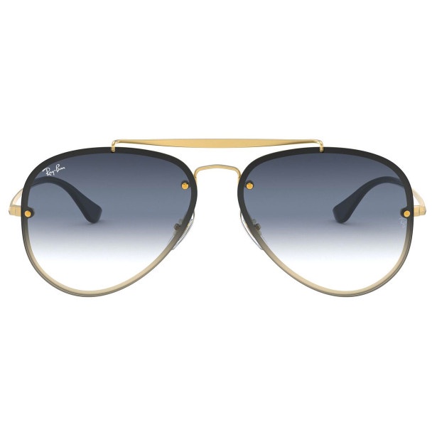 Jual Ray-Ban Sunglass Aviator Blaze Rb 3584N 91400S 61 Gold W/ Blue Gradient | Shopee Indonesia