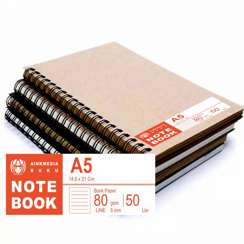 BUKU TULIS SPIRAL A5 ISI 50 LEMBAR Shopee Indonesia
