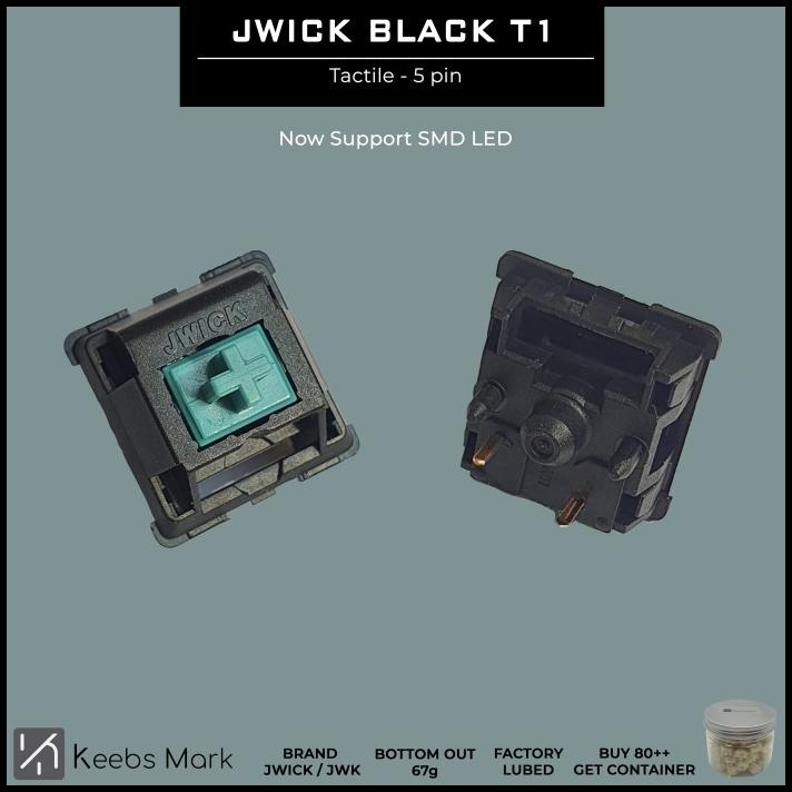 Jual JWICK / JWK Black T1 Tactile Switch 67g Keyboard Shopee Indonesia