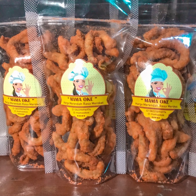 Cemilan Usus Balado Pedas & Gurih By MamaOke Shopee Indonesia
