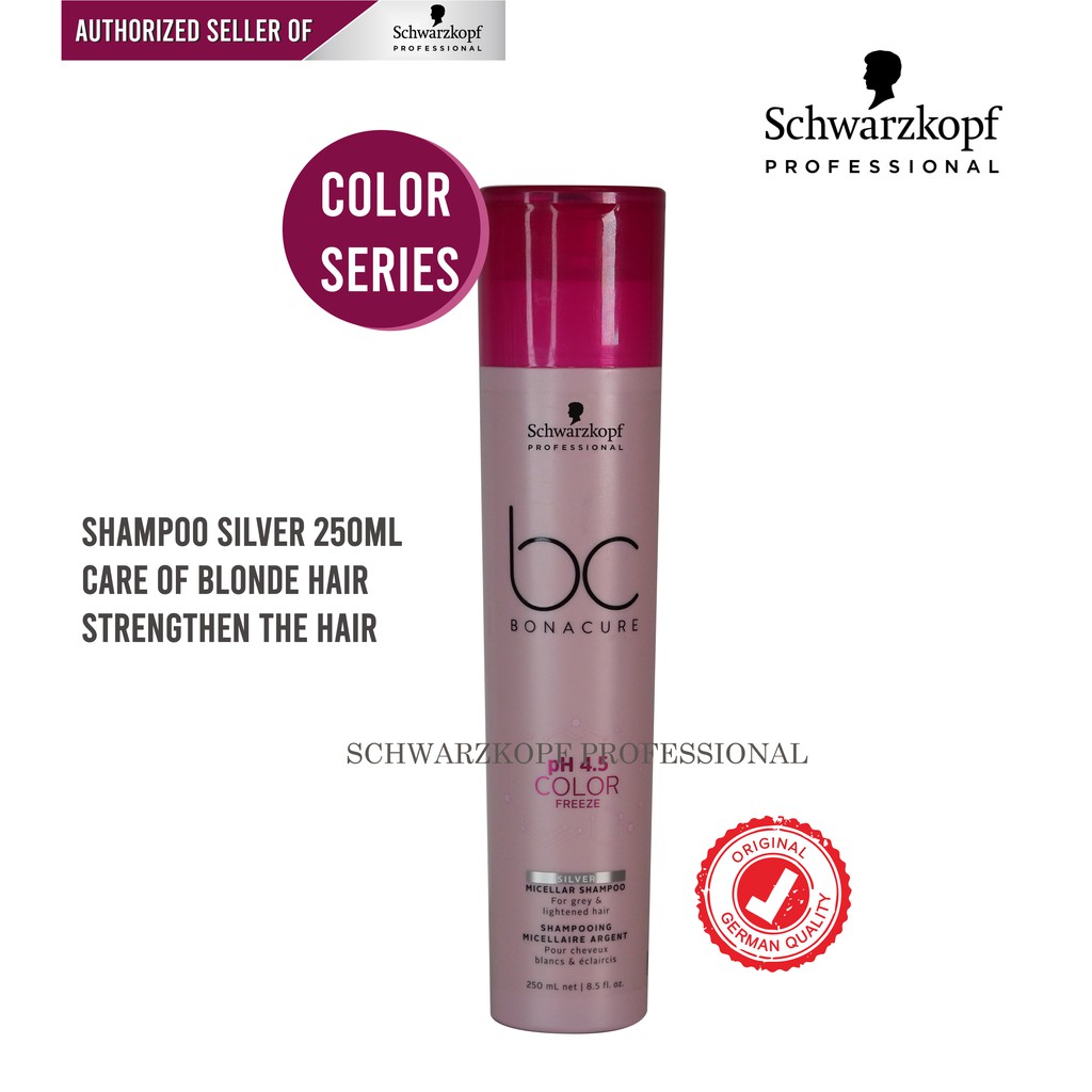 Jual Schwarzkopf Bonacure Color Freeze Silver Shampoo 250Ml | Shopee Indonesia