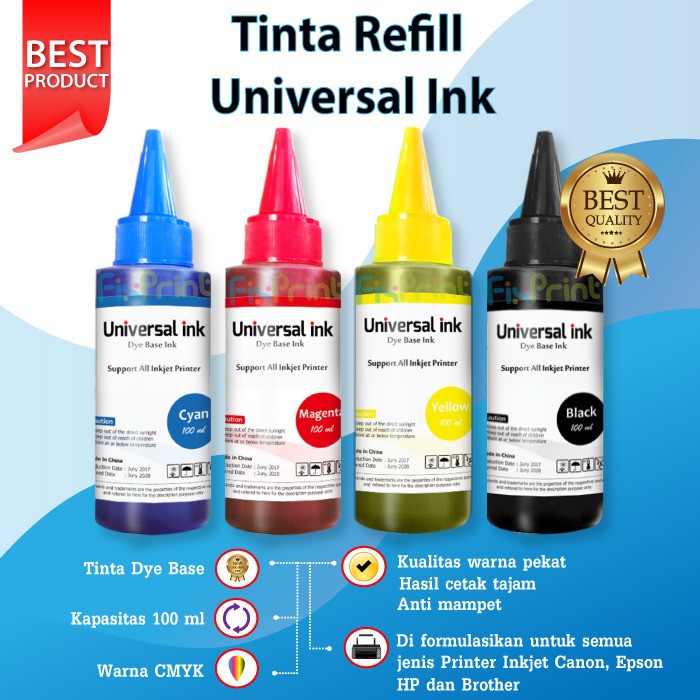 Tinta Printer HP 2135 100ml Refill Cartridge GT51 GT52 GT53 682 678 680