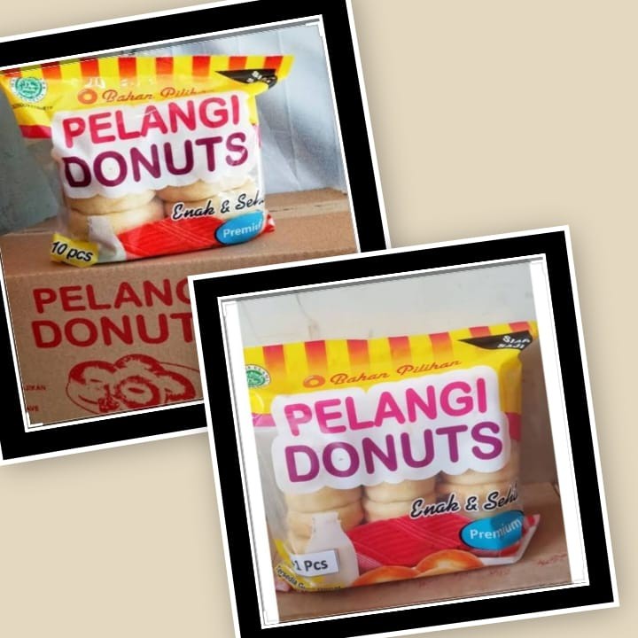 Donat donuts kentang pelangi isi 10 & isi 21 Shopee Indonesia