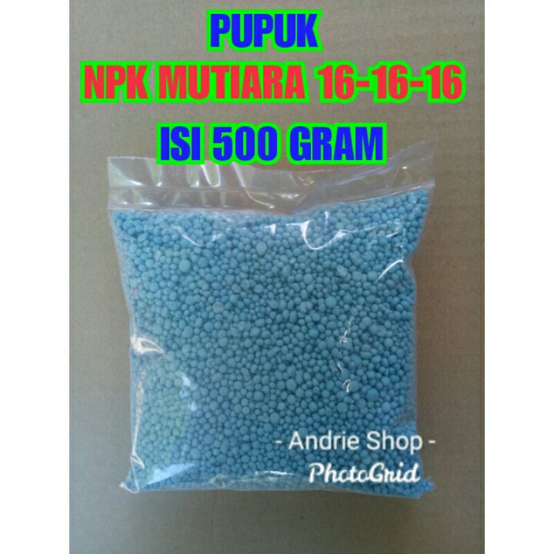 Pupuk NPK MUTIARA 16 16 16 500 Gram Kemasan Repacking Shopee Indonesia