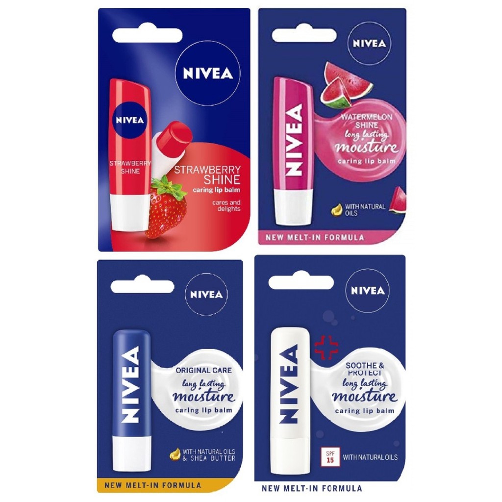 Nivea Lip Balm Stick 24h meltin moisture Shopee Indonesia